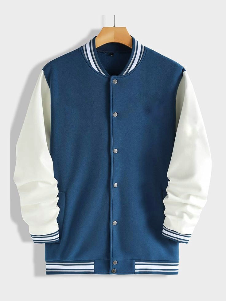 Petroleum blue varesity jacket