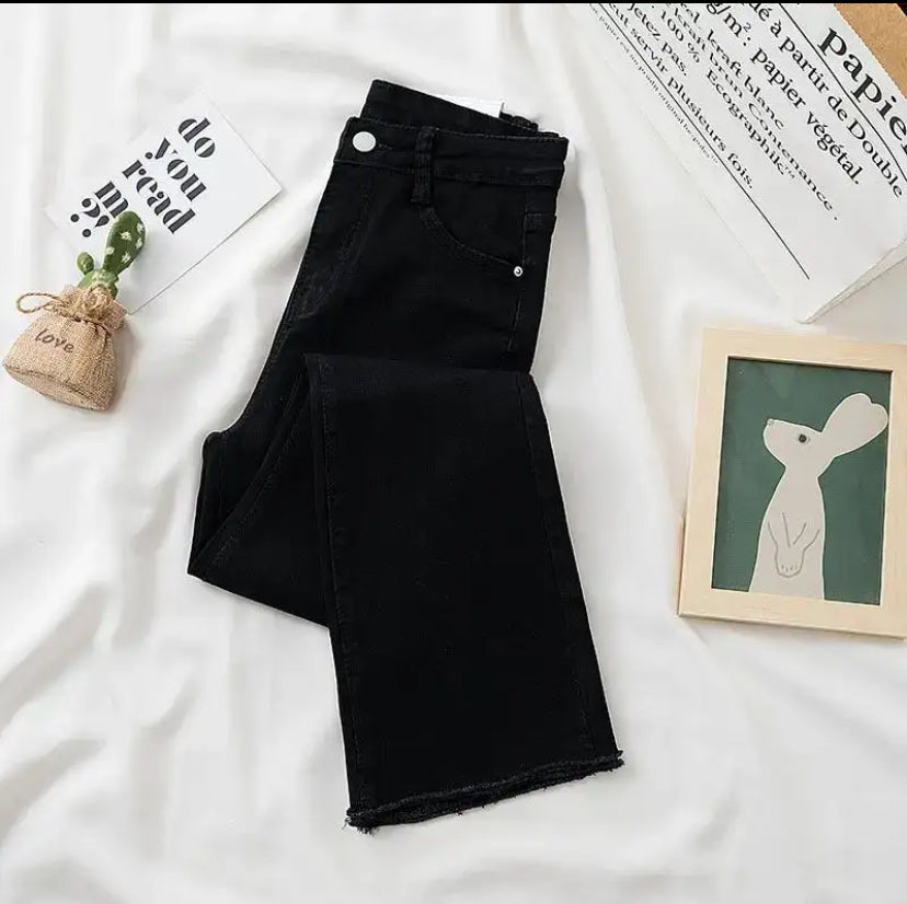 Black wide leg baggy Jeans