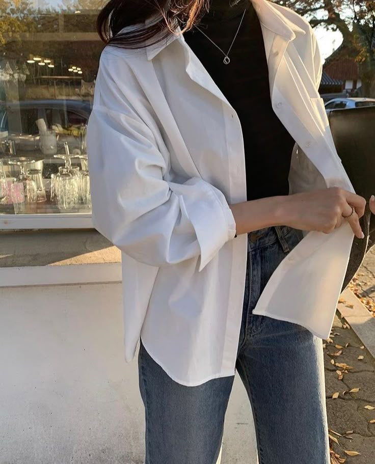 White button down shirt