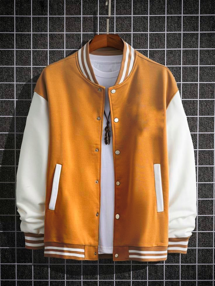 Mustard varesity jacket