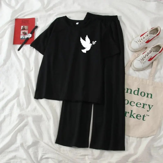 Bird p Black Summer Flapper Track suit