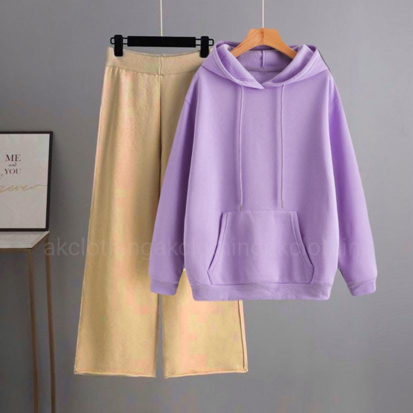 Lilac Hoodie Beigh Flapper Tracksuit