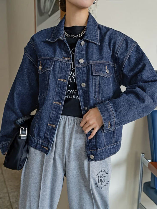 Mid blue denim jacket