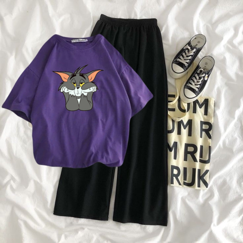 Tom Purple Black Flapper Summer Tracksuit