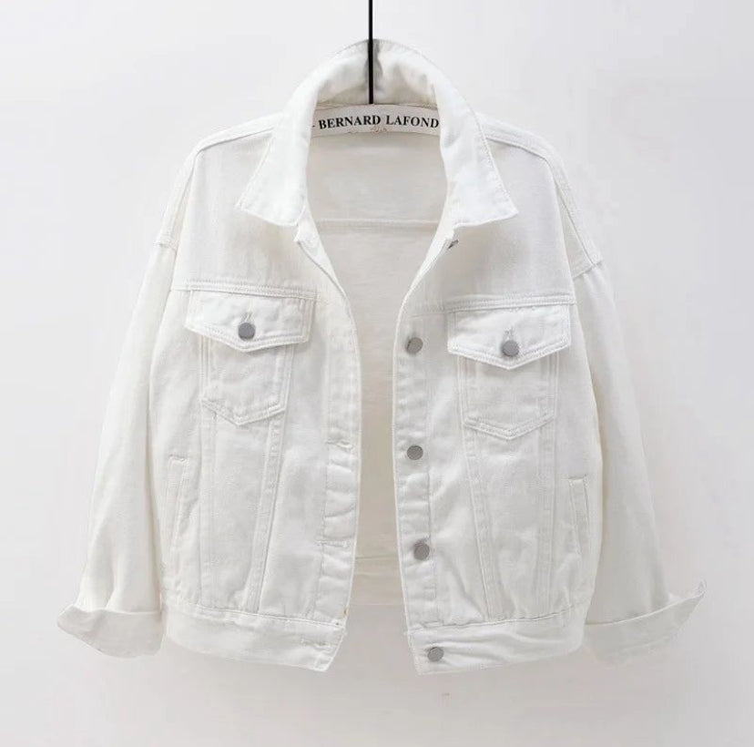 White denim jacket