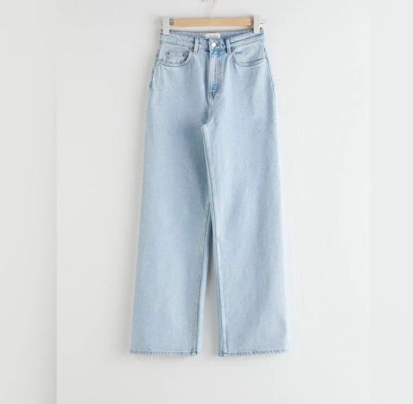 Ice Blue Wide leg jeans