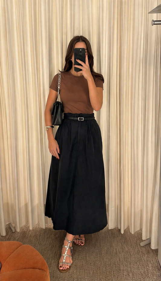 Pack of 2 Black  Skirt With Tshirt Top