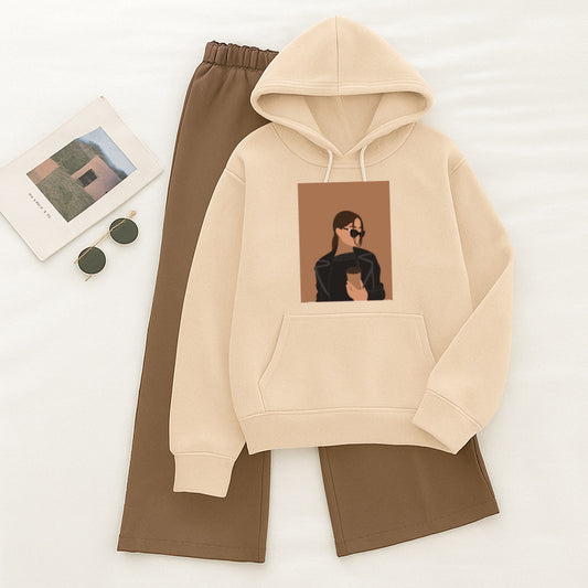 Coffee girl Skin Brown Flapper Tracksuit