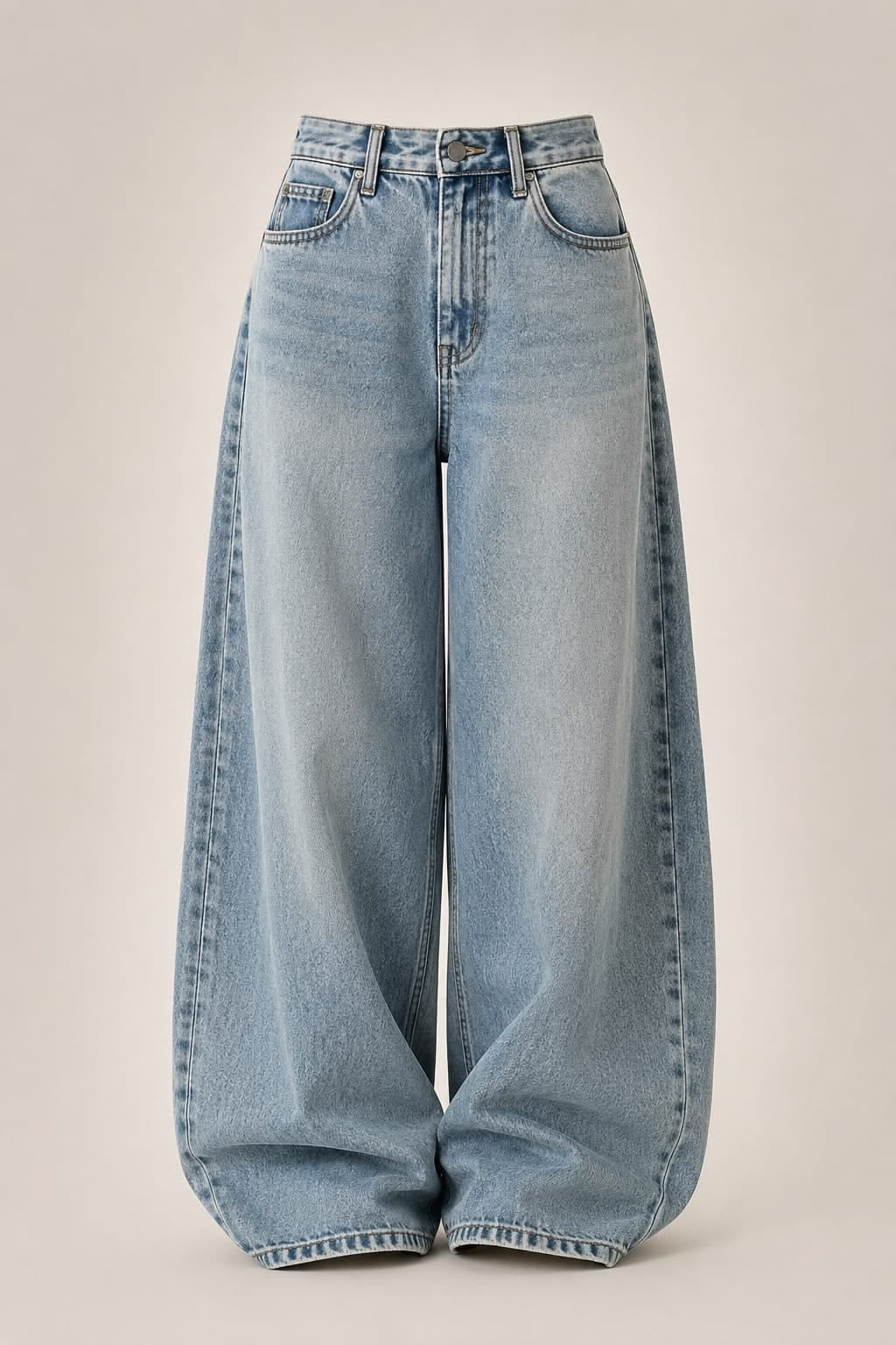 Shaded Sky blue Wide leg jeans