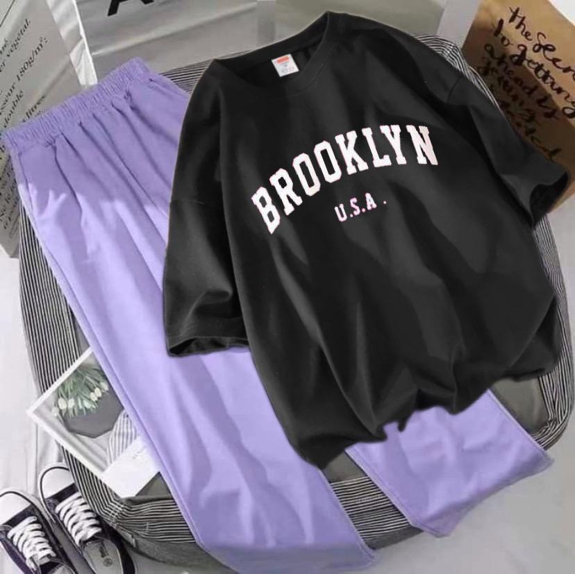 Brooklyn Black Lilac Summer Flapper Tracksuit